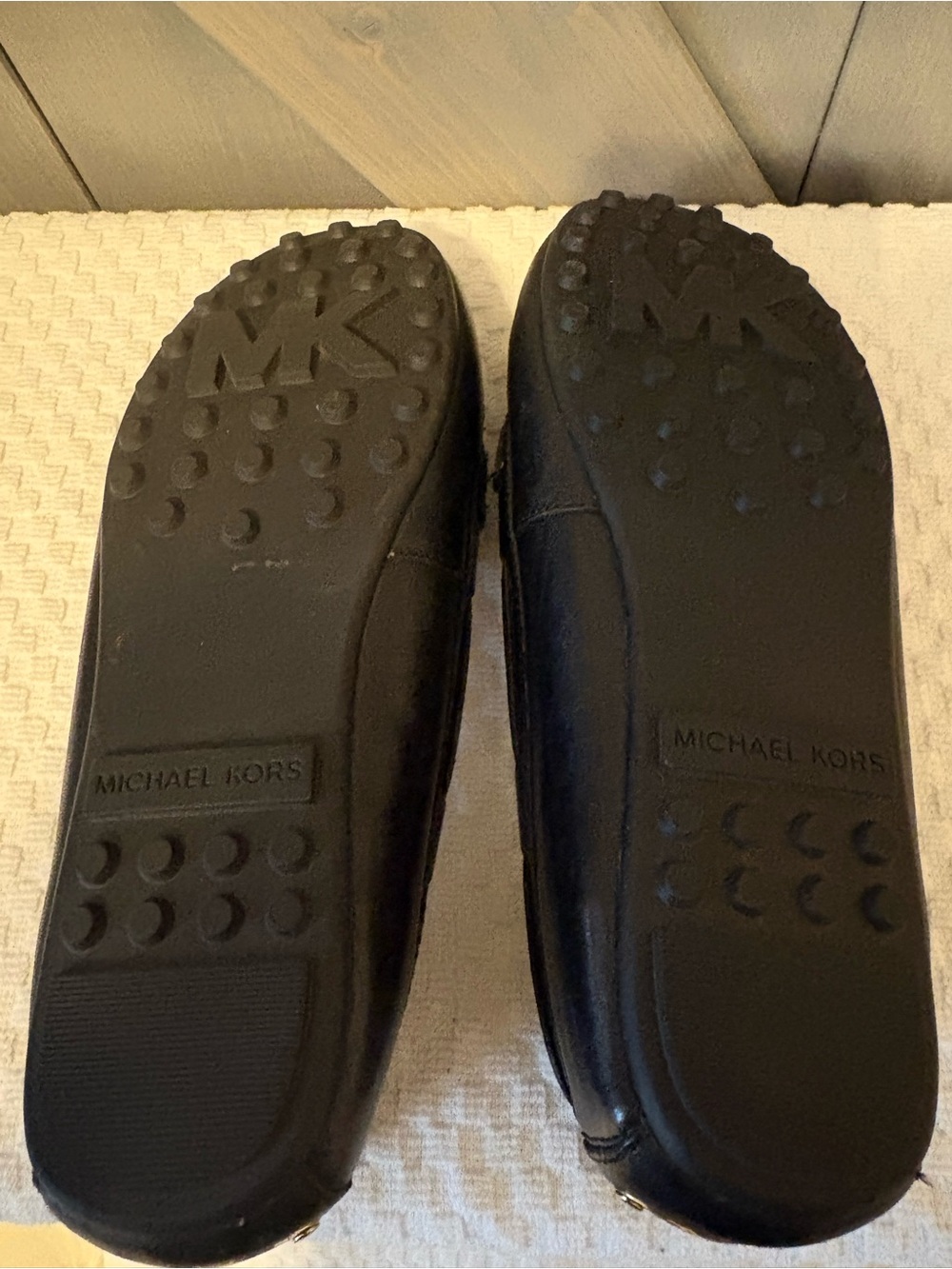 MICHAEL Michael Kors Sutton Black Leather Moccasin Loafers Size 6 - Picture 7 of 13